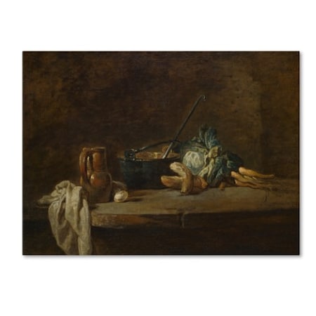 Chardin 'Vegetables For The Soup' Canvas Art,35x47